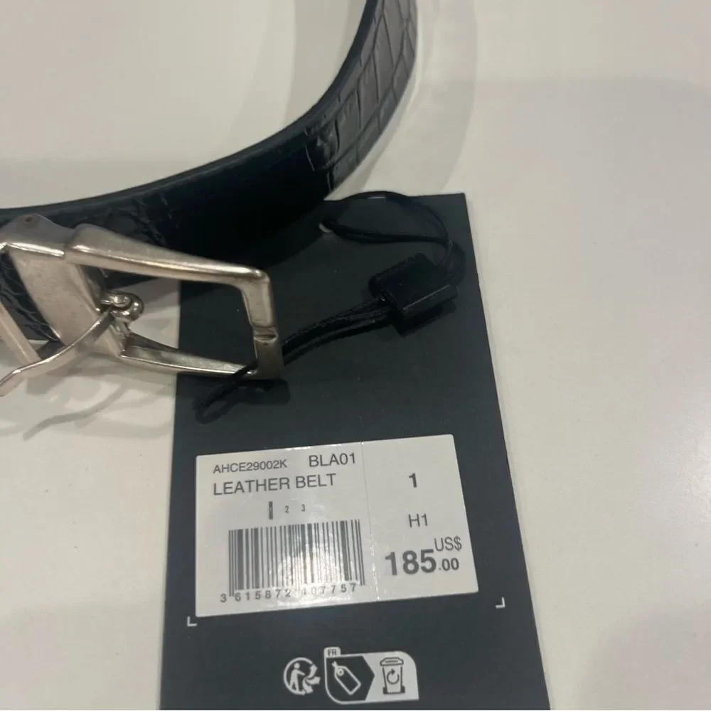 $195 The Kooples REVERSIBLE TWO-TONE LEATHER BELT NWT
